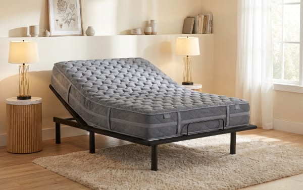 Power Bob Essential Base with Treasure 11.5'' Queen Dual Mattress